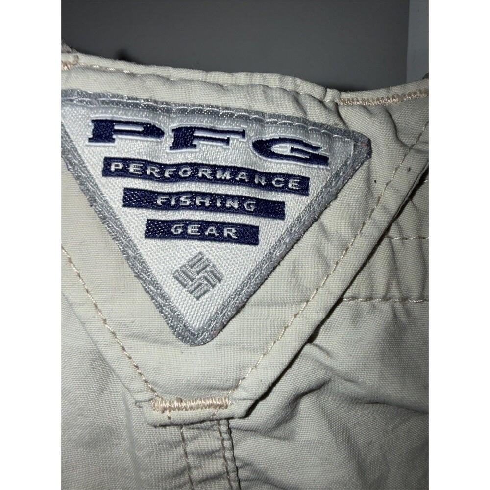 Columbia PFG Mens Lightweight Fishing Pants Beige Size XL Zip Off Convertible - Picture 6 of 10